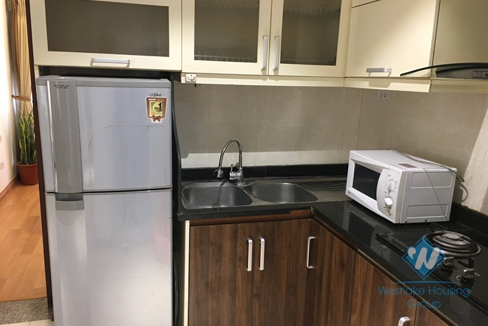 Two bedrooms apartment for rent in Tran Phu street, Ba Dinh district, Ha Noi
